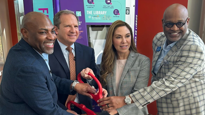 Las Vegas-Clark County Library District Installs New Book Vending Machine at Sunrise Children’s Hospital